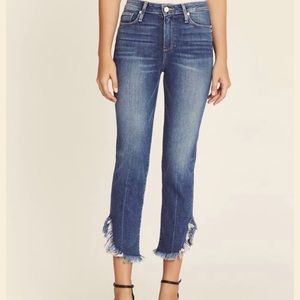 Women’s Paige Hoxton straight ankle BLACK Jeans, like new.  Size 27